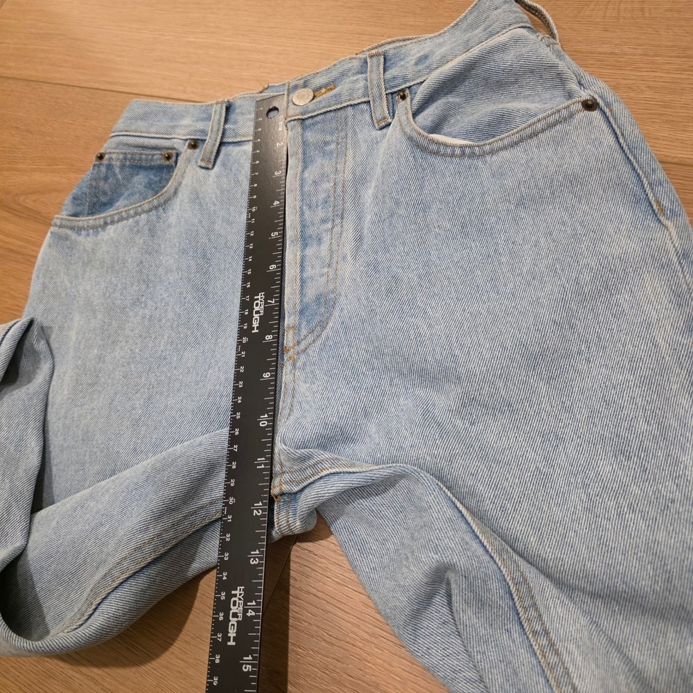 Still Here Tate High Rise Straight Leg Jeans Light Wash Stripe Size 27 (26x26) - Picture 7 of 14